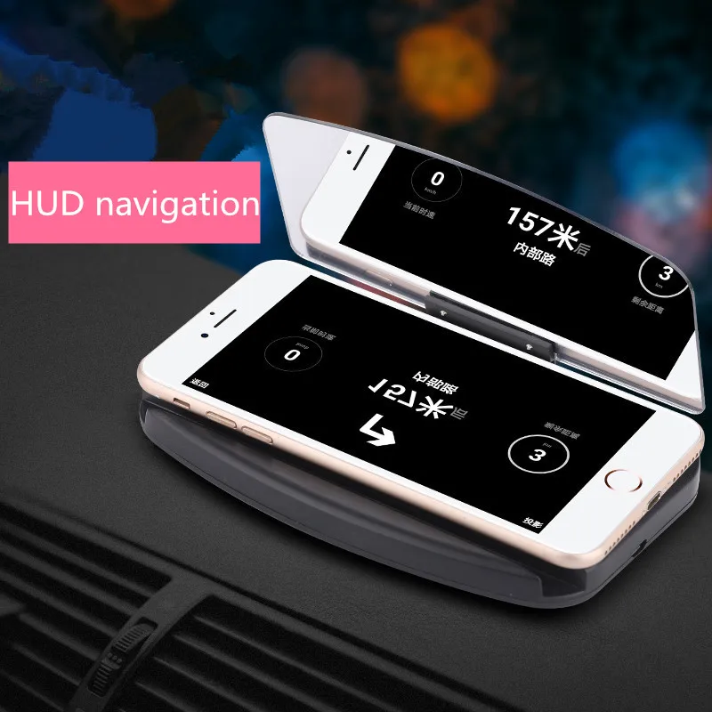 HUD высокой четкости дисплей навигации проектор Беспроводное зарядное устройство