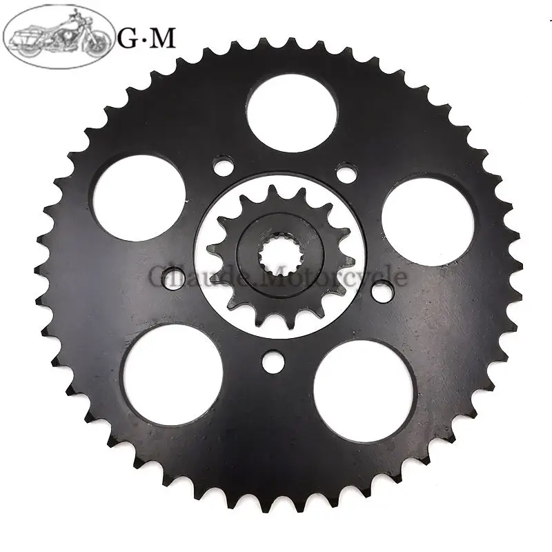 1 set Chian Sprocket 48T-14T-520 мотоциклетные Передние Задние чианские звездочки для SUZUKI GSF250 GSF400 бандиты 74A/75A/76A/77A/79A GSX400 Inazuma Impulse - Цвет: 1 set Chian Sprocket