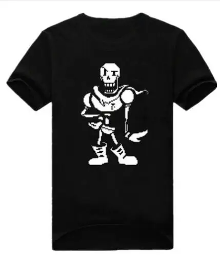 2018New модные Undertale футболка Для мужчин хлопок короткий рукав Футболка Веселая