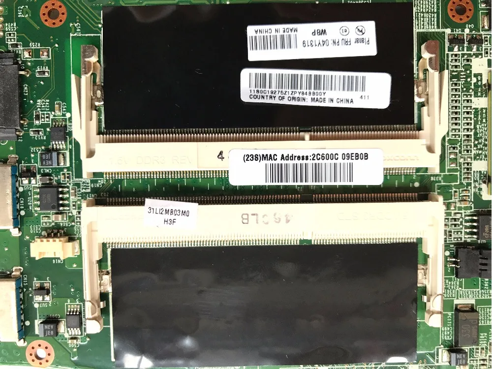Высококачественная материнская плата для ноутбука Lenovo ThinkPad Edge E130 04Y1319 DA0LI2MB8H0 i3 3227U