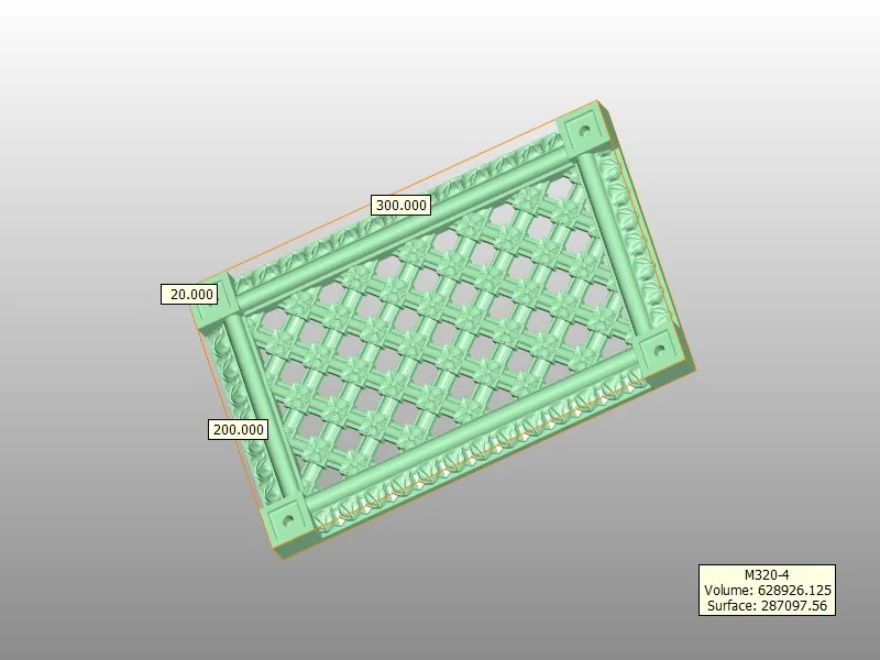 (4 варианта) 3d модель ЧПУ роутер мебель доски рельеф файл stl формата M320|file format|file