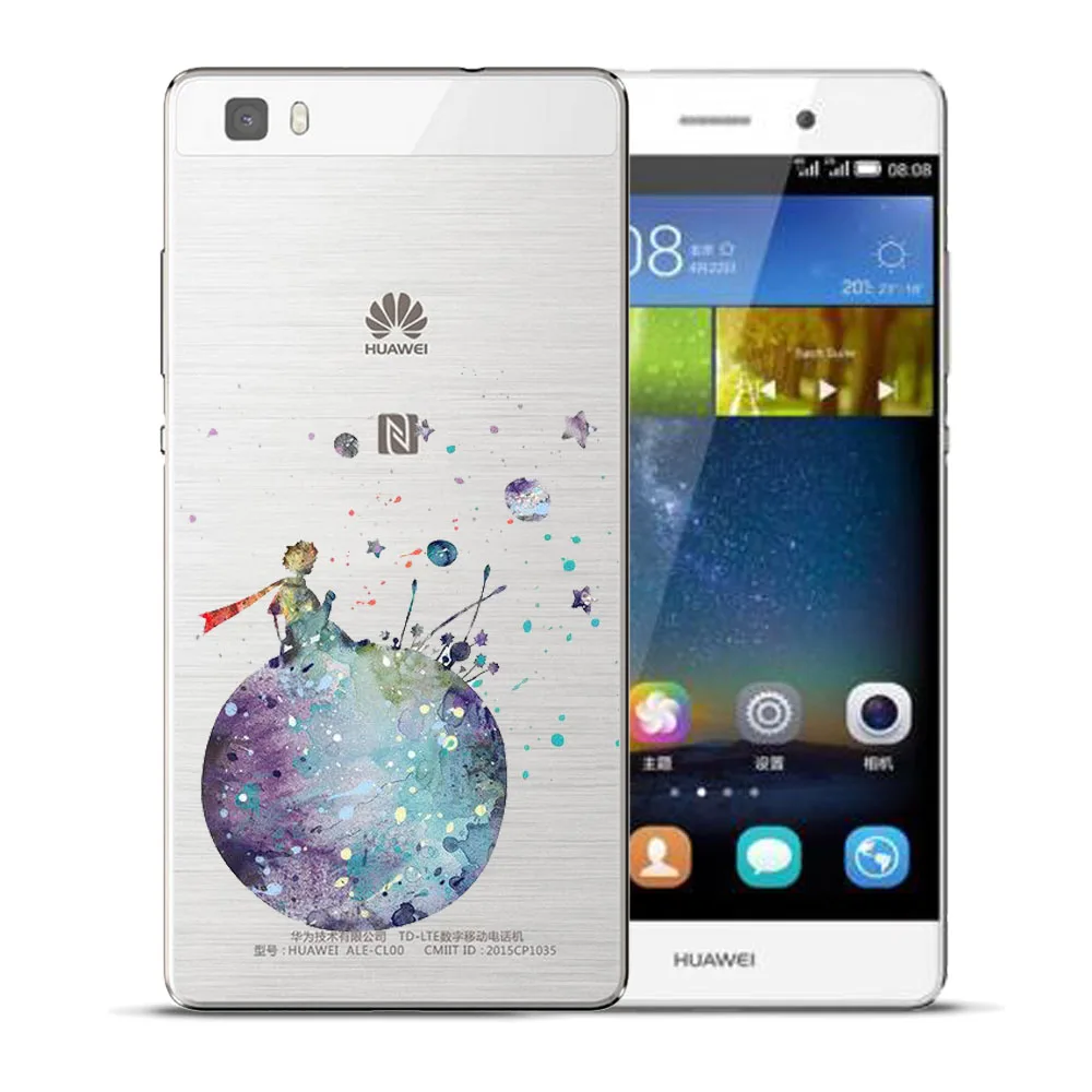Мягкий ТПУ чехол The Little Prince Earth для Huawei P8 P9 P10 P20 Lite Plus Mate 10 Pro Y5 Y6 II Y3 Y7 2017 Honor 9 6X