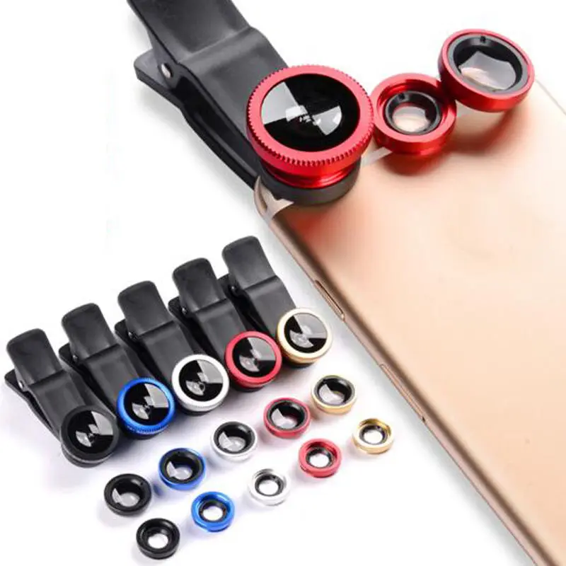 30 шт. широкоугольный Универсальный объектив рыбий глаз Макро Камера Lentes наборы