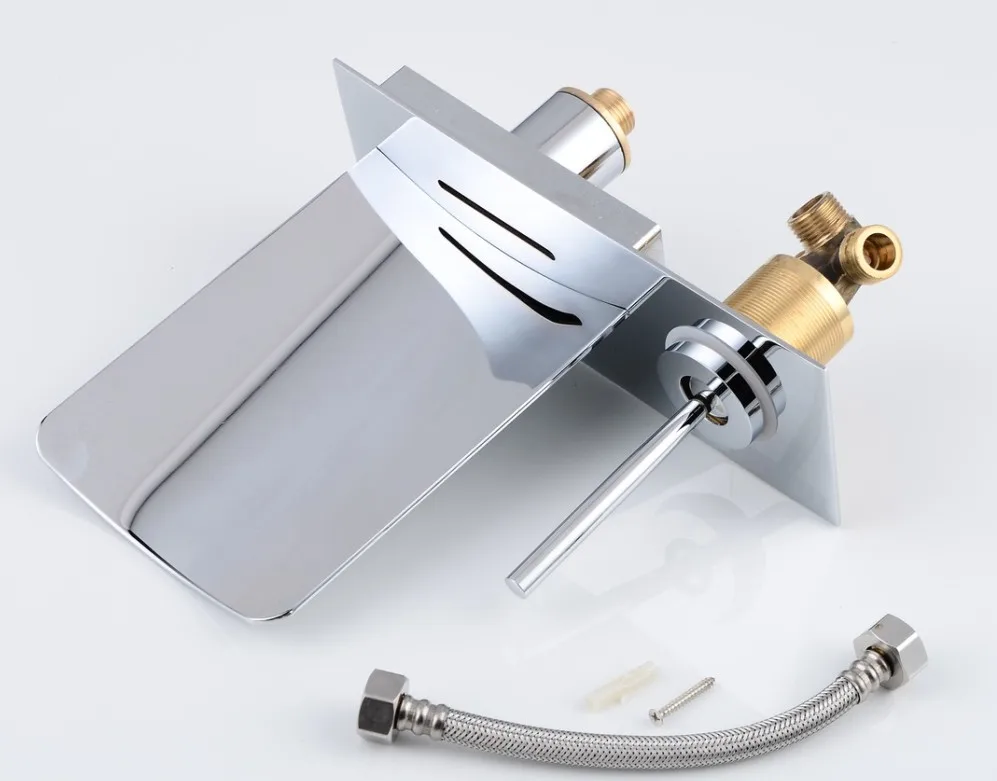 Светодиодный Водопад светодиодный настенный кран смеситель для душа водопад