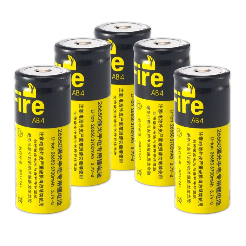 Лидер продаж Supfire фонарик 26650 Батарея 3 7 V Li Ion 3700 mAh Перезаряжаемые для мощный