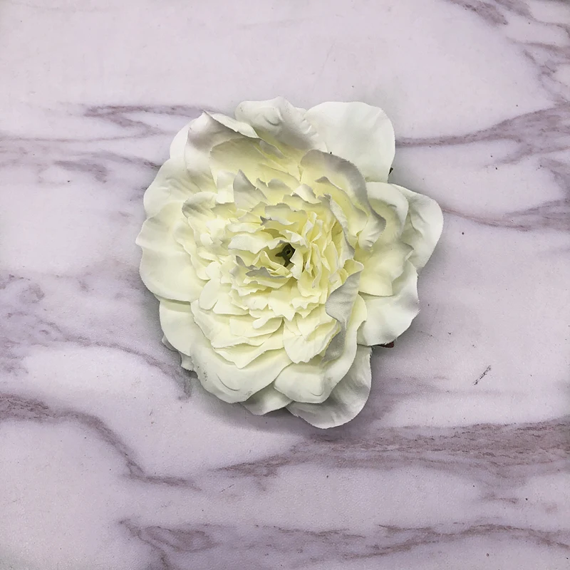 Milk white Йоромер, 5 шт., декоративные головки пионов, искусственные цветы для скрапбукинга, для дома, свадьбы, дня рождения, вечеринки, декоративные принадлежности - Color: Milk white