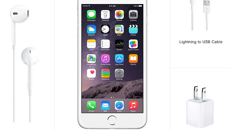 iPhone 6 плюс мобильный телефон разблокированный 5,5 дюймов 1 Гб Оперативная память 16 Гб/64/128 ГБ Встроенная память двухъядерный ips 8MP Камера LTE операционная система IOS б/у мобильных телефонов