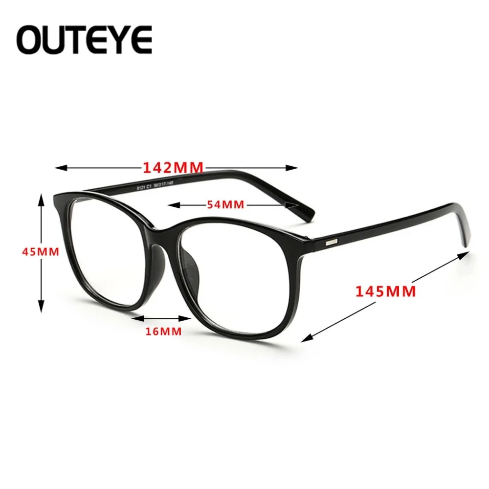 Outeye Модные Винтажные очки кадр для мужчин и женщин Оптические оправа Femme унисекс