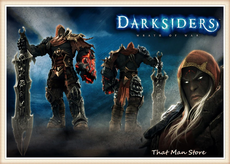 Darksiders War Game белый постер из бумаги с покрытием бар кафе гостиная столовая