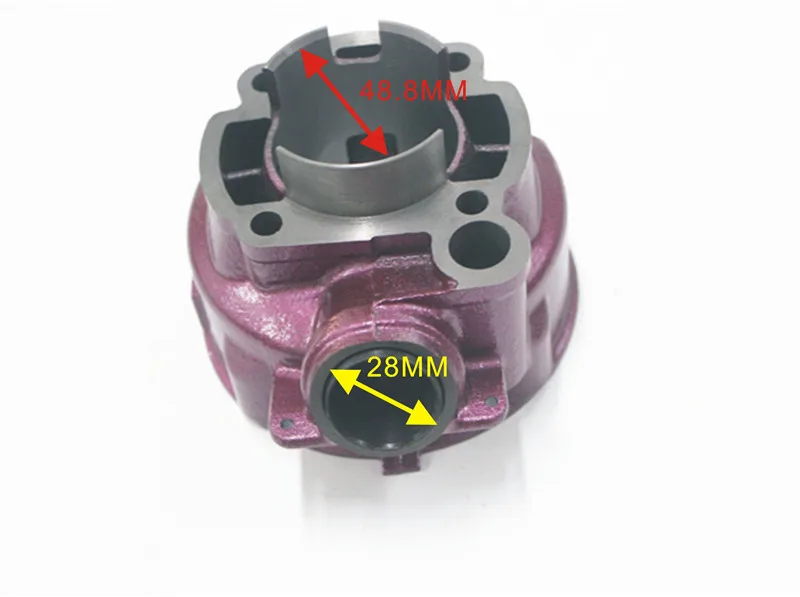 Мотоциклетный цилиндр с поршневым комплектом и головкой AM3-AM6 TZR DT XP6 XR6 50 Zylinder Kolben цилиндрический цилиндр гоночный 70 80 49 мм