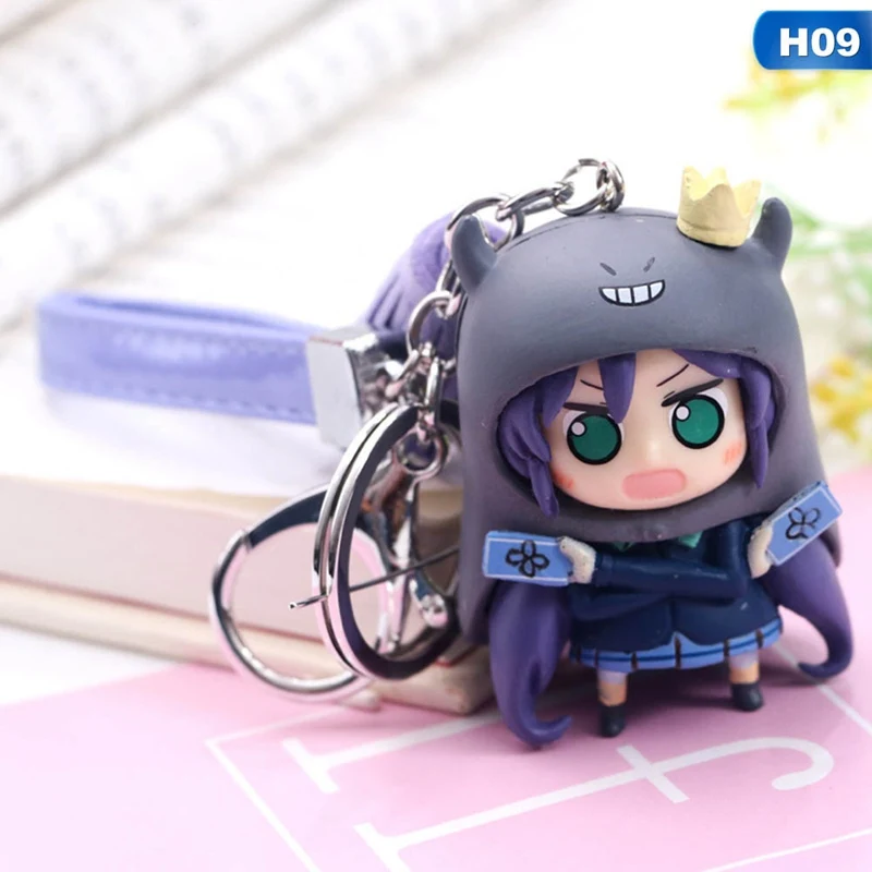 1 шт. прекрасный Аниме Любовь live ПВХ брелок Lovelive сумка Подвеска Брелок фигурка Косплей игрушка