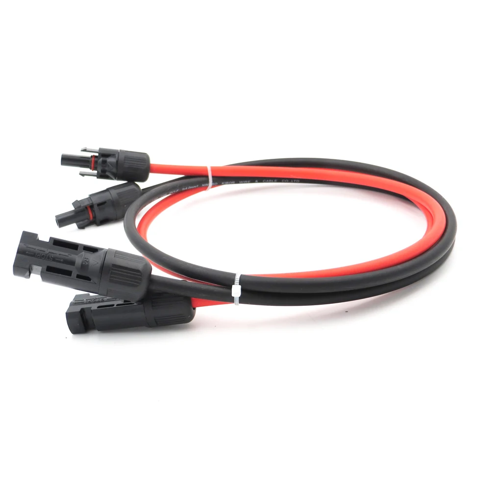 1 пара X 10 м 5 3 2 6 мм2 10AWG PV коннектор удлинитель подключение ветви черный