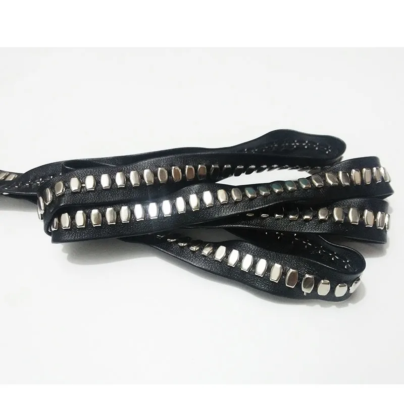 Ожерелье чокер из искусственной замши кожаные шнуры веревка с заклепками