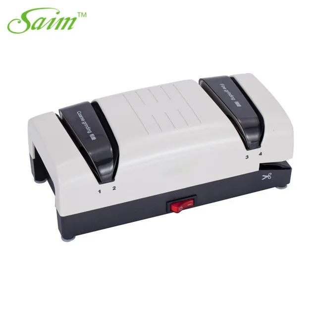 white sharpener Автоматическая домашняя точилка для ножей Pro 220V Профессиональная электрическая точилка для ножей Алмазный Быстрый измельчитель точилка для ножей Инструменты - Цвет: white sharpener