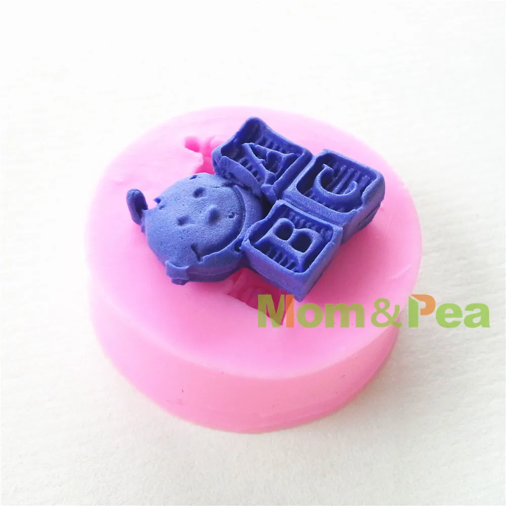 Мама и горох 0653 Бесплатная доставка Мини ребенок &amp ABC формочка силиконовая форма