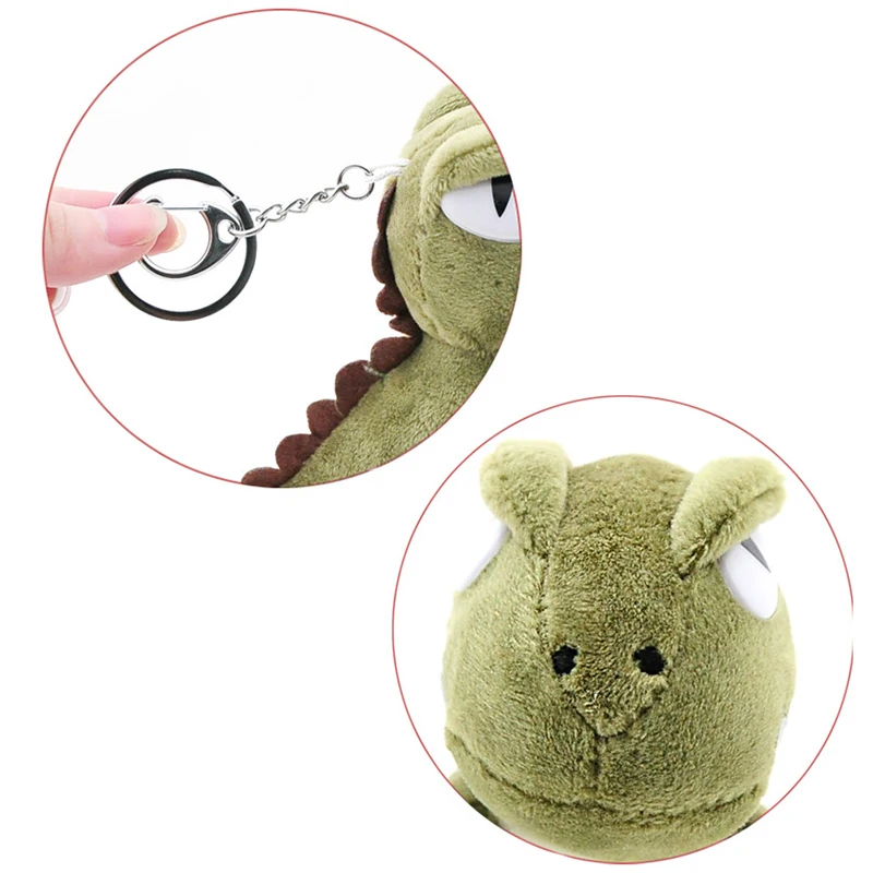 4 Colors keychain Pendant Plush Toy Gift Doll 1pc Super Kawaii Little 10CM Dinosaur Toys Dragon Figure Stuffed |