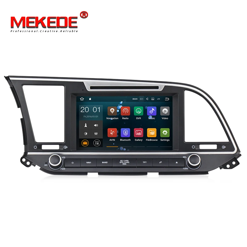 Четырехъядерный Android7.1 HD экран 1024*600 автомобильный dvd для HYUNDAI ELANTRA 2016 2017 Авторадио