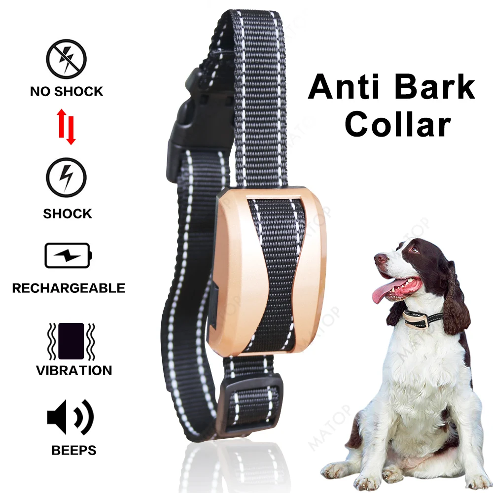 Ультразвуковой ошейник для собак антилай вибрирующий нейлоновый