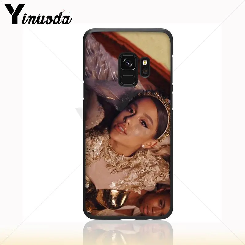 Yinuoda ariana grande Smart Cover Black Soft Shell Phone Case For Samsung Galaxy s9 s8 plus note 8 note9 s7 note5 funda | Мобильные