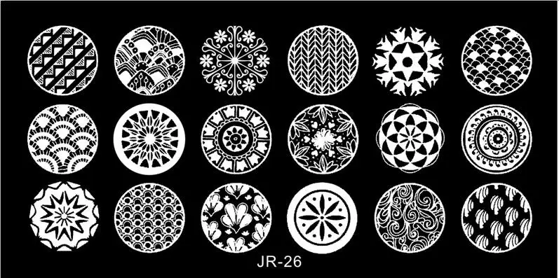 JR01-30 30 шт./компл. Jr пластины для стемпинга ногтей Нержавеющая сталь изображение штамповки ногтей маникюр шаблон штамп для ногтей 30 стилей
