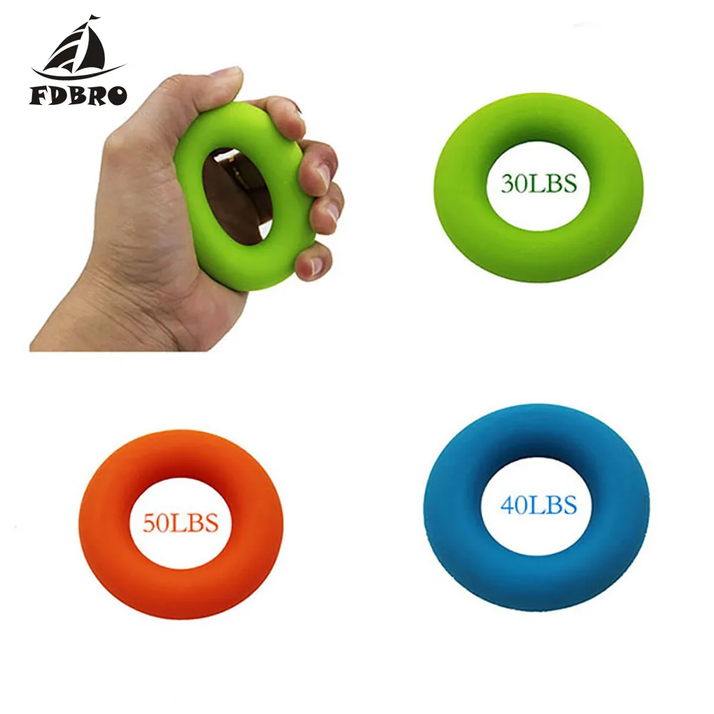 FDBRO силиконовое кольцо для рук тренажер пальцев Тренажер захвата запястья мышц