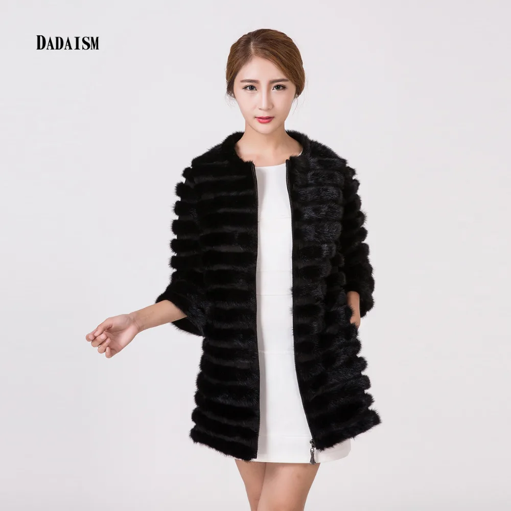 Настоящее Меховой жилет реального furnatural furGenuine из натуральной норки coat2017 Новый