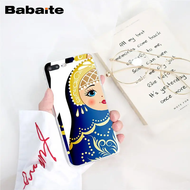 Babaite милые русские куклы матрешка чехол для телефона чехол для iphone 11 Pro 11Pro Max 8 7 6 6S Plus X XS MAX 5 5S SE XR