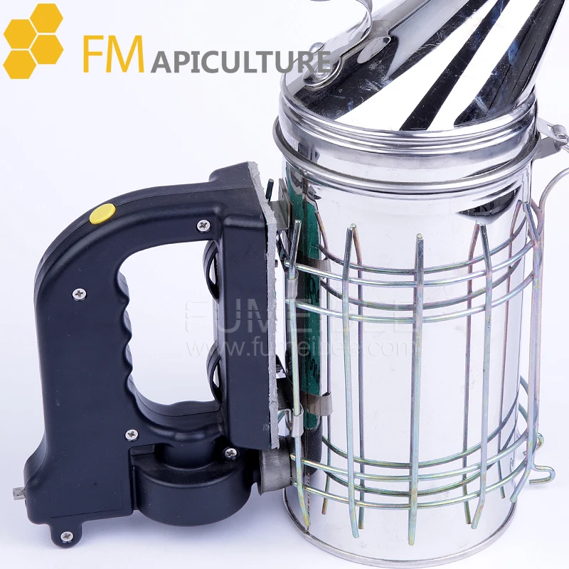 

New Electric Bee Hive Smoker Stainless Steel Heat Shield Beekeeping Equipment