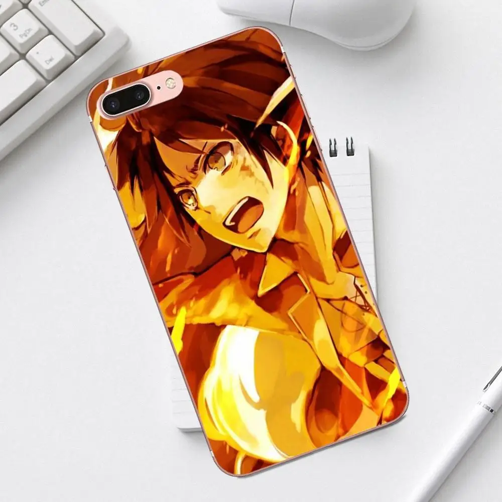 Qdowpz Атака Титанов новый сезон японское аниме для iPhone 4 4S 5 5C SE 6 6S 7 8 Plus X XS Max XR Galaxy A3 A5
