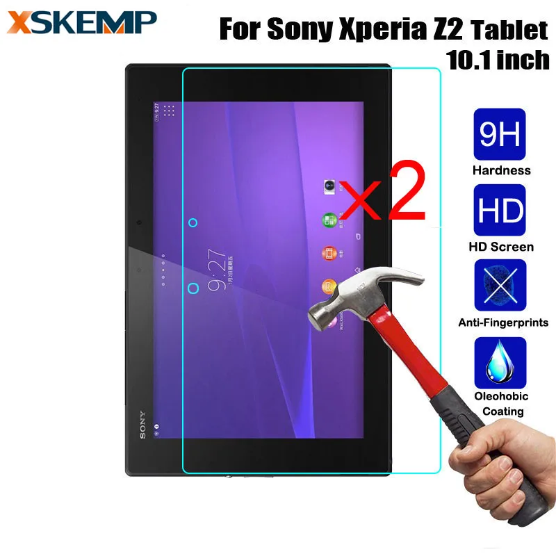 2 шт./лот Подлинная закаленное Стекло для Sony Xperia Z2 Планшеты 10.1 sgp541/521 2.5D 9 H