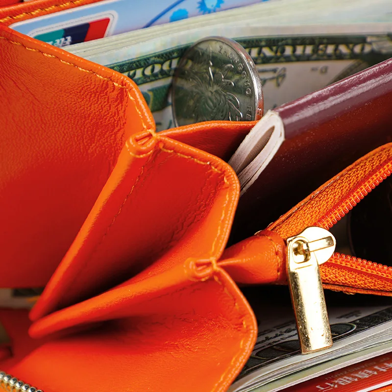 Оригинальные кожаные кошельки для женщин кошелек женский бумажник высокого