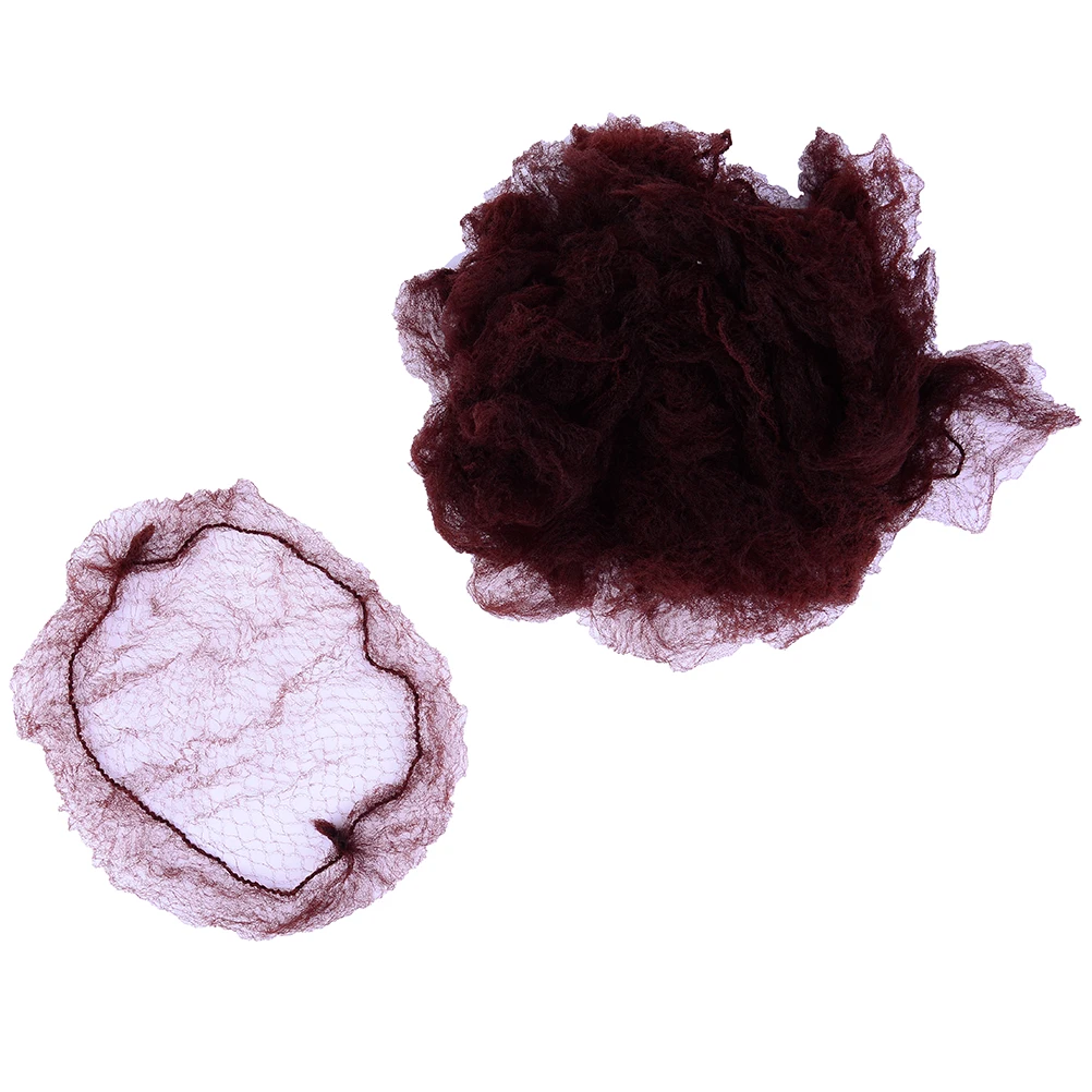 20pcs/ 3pcs Elastic Nylon Hairnets Black Brown Invisible Hair nets For Package Hair and Wig Cap New