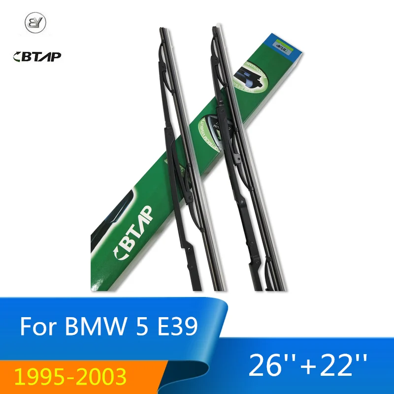 Фото BTAP 26 ''+ 22'' для BMW 5 серия E39 1995-2003 стеклоочистителей Новый Комбинированный силиконовый резиновый костей ветрового стекла Стеклоочистители №1