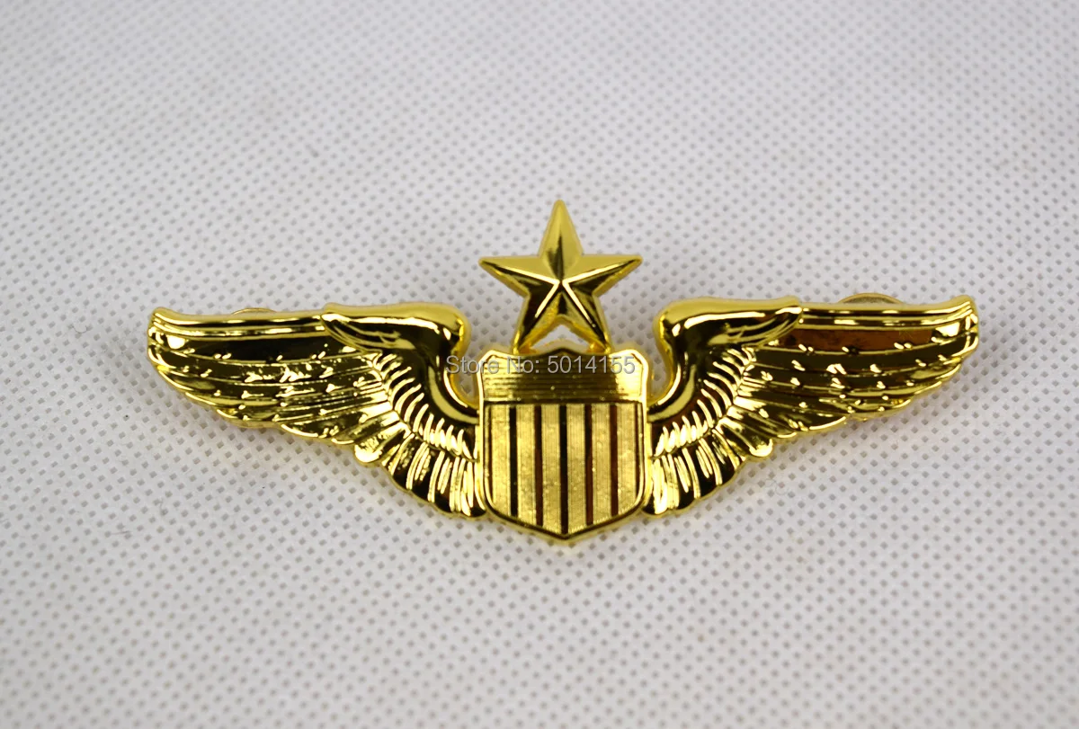 USAF США ВВС старший пилот значок металлического крыла Insignia серебро |