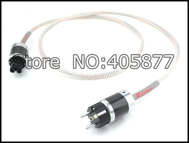 Шнур питания 13 твердый экструдированный серебристый 16 кабель AWG из углеродного