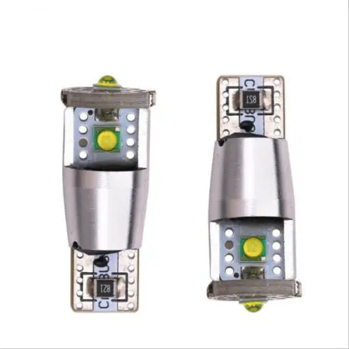 2x Белый Авто T10 W5W сигнал поворота клиновая лампа света Canbus без ошибок 3 CREE