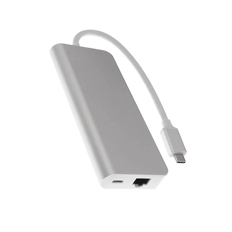 USB Type C к HDMI VGA гигабитный Ethernet Lan RJ45 адаптер для Macbook Air / Pro USBC PD зарядного