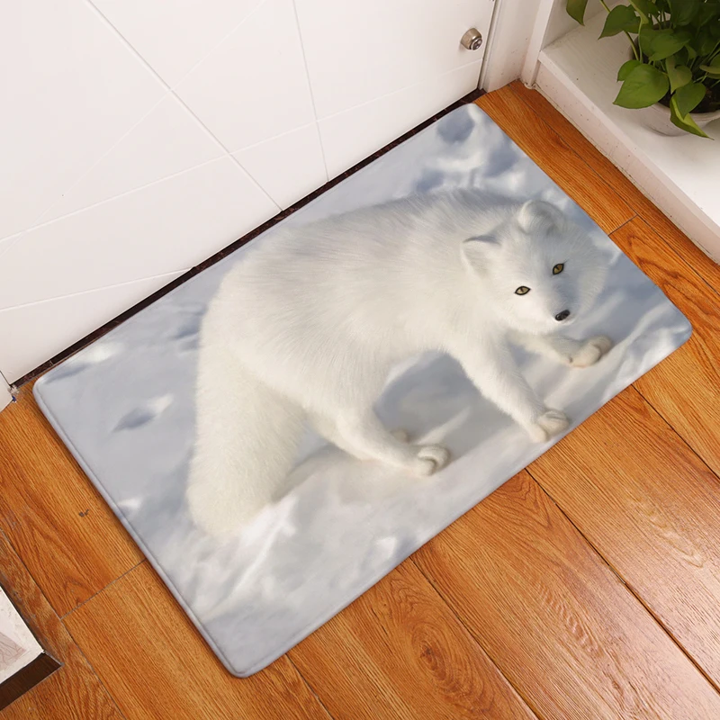 Новые Придверные коврики с принтом волка. Напольные кухонные для ванной 40X60 50X80cm