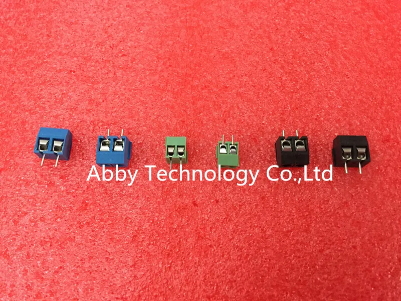 100 шт. KF301-2P KF301 &quot- &quotвинт 2Pin 5 0 мм коннектор для винтовой клеммы PCB с прямым