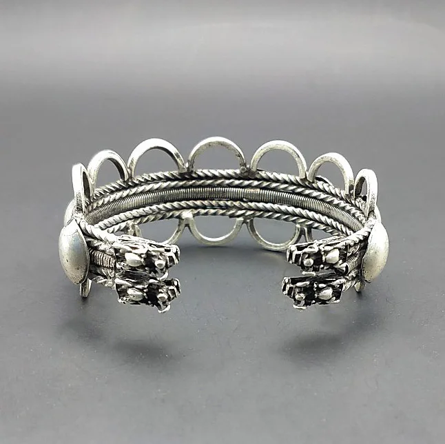 Лидер продаж новинка бесплатная доставка браслет ручной работы Miao с серебряным