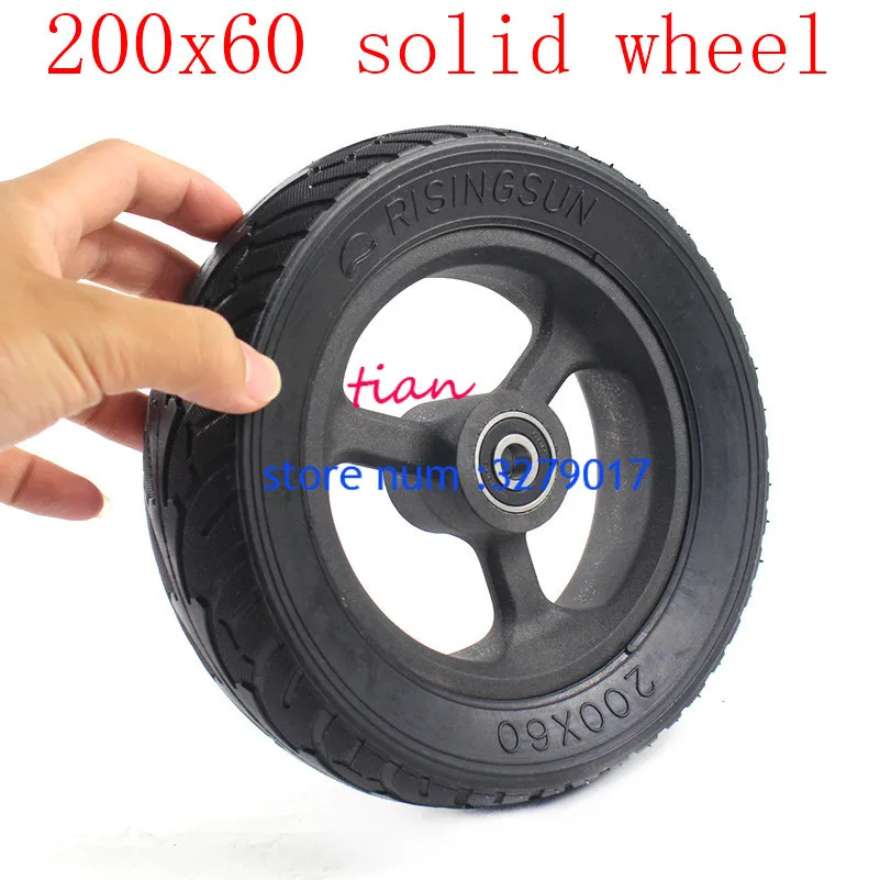 

Free Shipping Motorcycle Accessories Wheels 200x60 Solid Tires and Rims Fits for Electric Scooter 8 Inch Solid Tyres Hub