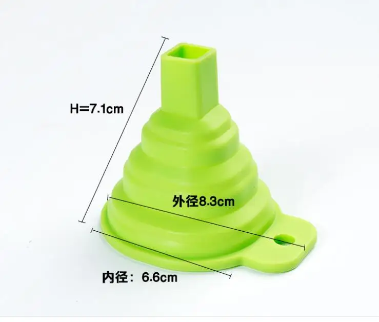 

1 pcs Kitchen Home Mini folding telescopic long neck funnel creative household liquid dispensing mini funnel Kitchen Tools