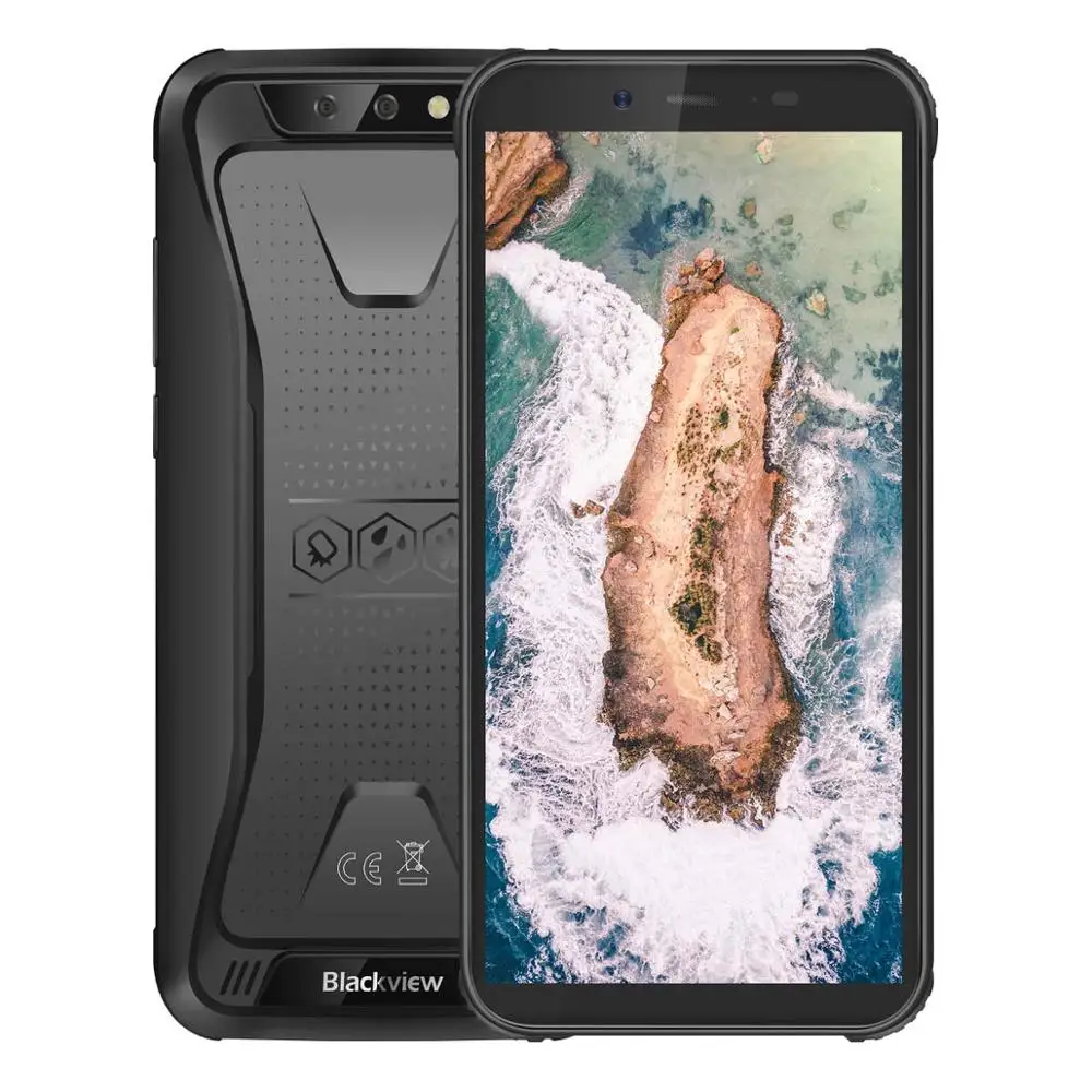 Черный Blackview BV5500 мобильный IP68 водонепроницаемый смартфон 5," экран 2 Гб ОЗУ 16 Гб ПЗУ Android 8,1 MTK6580P четырехъядерный 1. 3G Гц 8 Мп 3G OTG - Цвет: Черный