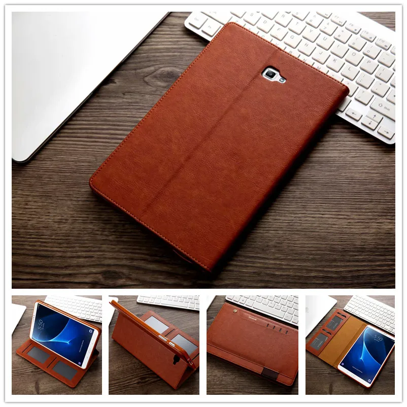 Роскошный чехол для планшета из искусственной кожи Samsung Galaxy Tab A A6 10 1 дюйма 2016 T580 T585