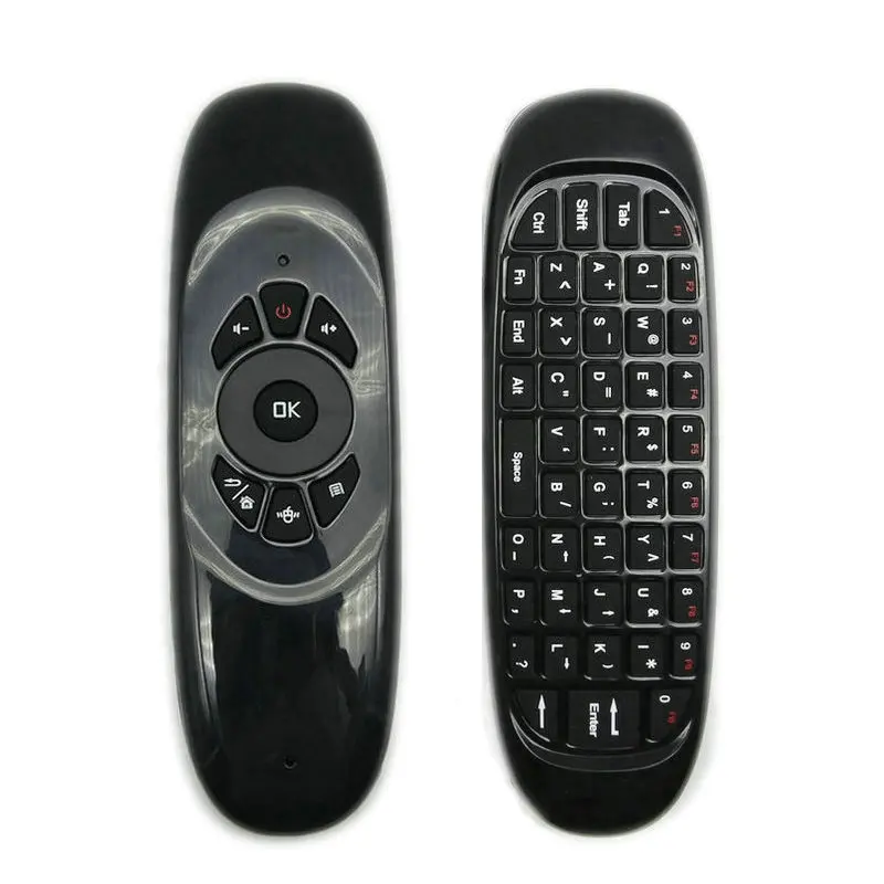 Tikigogo C120 fly air mouse с подсветкой клавиатурой и микрофоном голосовой поиск 2 4G мини
