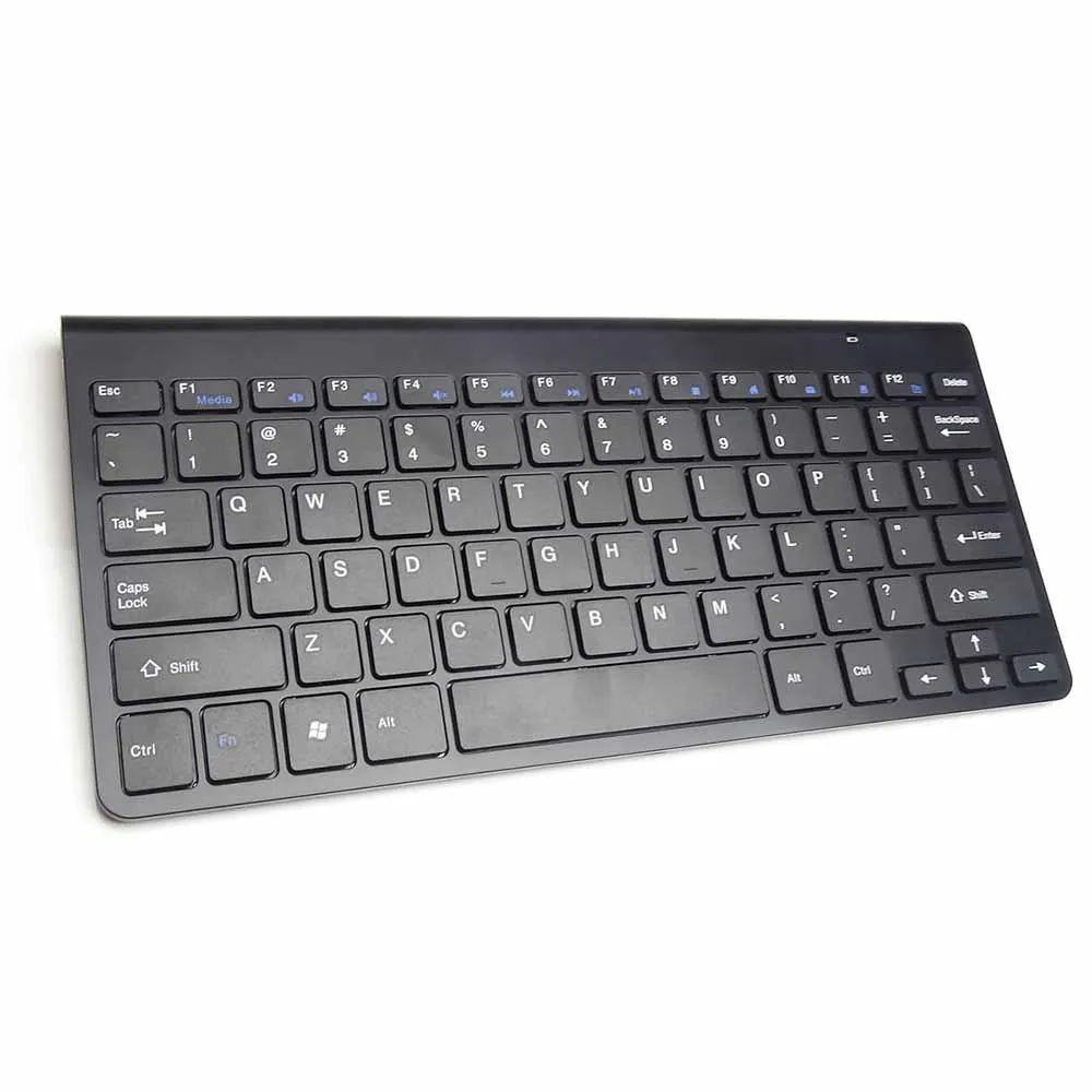 Black Keyboard Портативная беспроводная клавиатура для ноутбуков Mac, ноутбуков, ТВ-приставок, 2,4G, мини-клавиатура, мышь, набор, офисные принадлежности для IOS, Android, Win 7 10 - Цвет: Black Keyboard