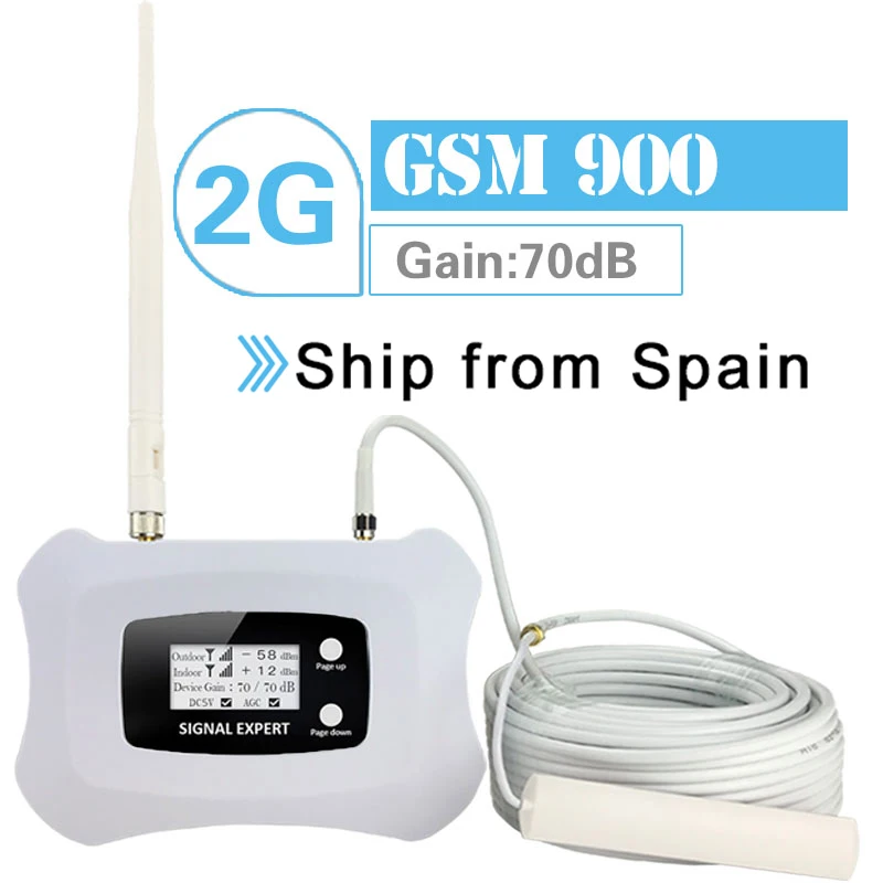 Сотовый усилитель GSM сигнала сотовой связи 3g UMTS 900 Ретранслятор 70дБ усиление