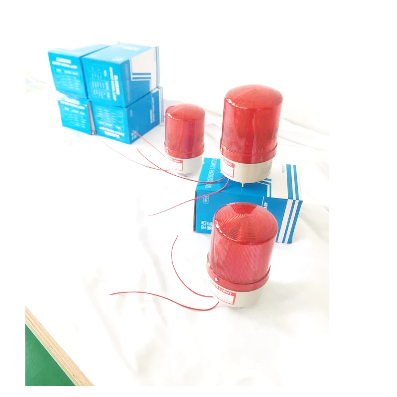 Промышленные Звуковая сигнализация с сиреной свет 110V 220V DC 12V 24V Поворотный импульсивный осветитель сирена аварийного Предупреждение лампы Красный LTE-1101J