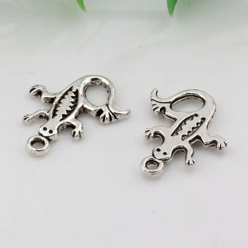 Hot ! 15pcs Zinc Alloy CUTE GECKO LIZARD Charm pendants DIY Jewelry 15 x 18 mm cv2 | Украшения и аксессуары