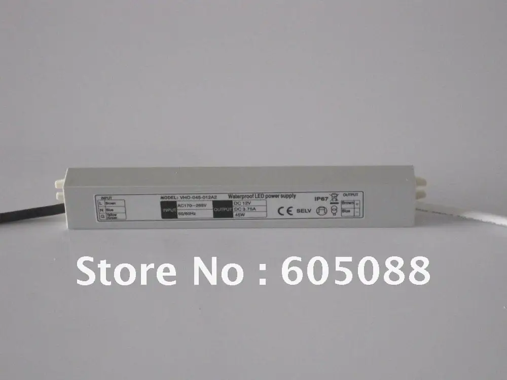 IP67 Водонепроницаемый выходной переключатель постоянного напряжения на 12 В